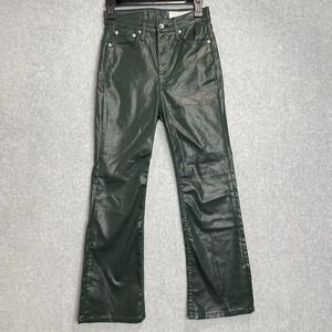 rag & bone Dark Green Flare Jeans